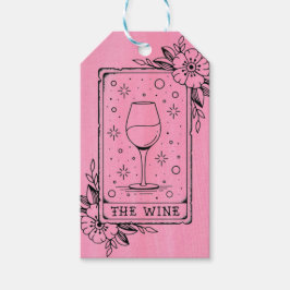 De wijntarot Kaart Cadeaulabel