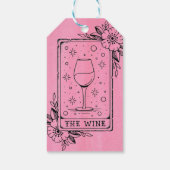 De wijntarot Kaart Cadeaulabel (Achterkant)