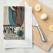 De wijntarot Kaart Theedoek (Quarter Fold)