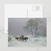 De wijnweg op de markt briefkaart (Voorkant / Achterkant)