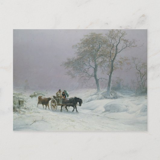 De wijnweg op de markt briefkaart (Voorkant)