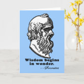 De wijsheid begint in Wonder de T-shirt van het Kaart (Gele Bloem)