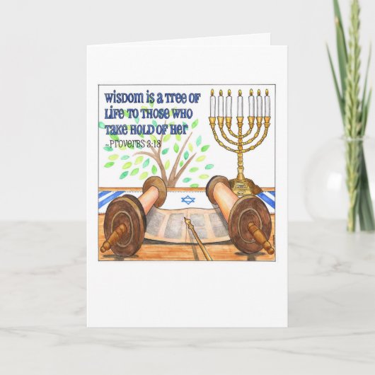 De wijsheid is een Boom van de Knuppel van het Kaart (Voorkant)