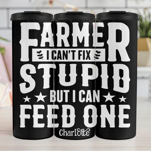 De wijsheid van de boer: voer de domme thermosbeker