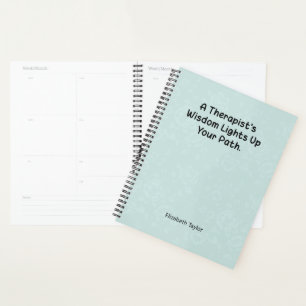 De wijsheid van de therapeut verlicht uw genezings planner