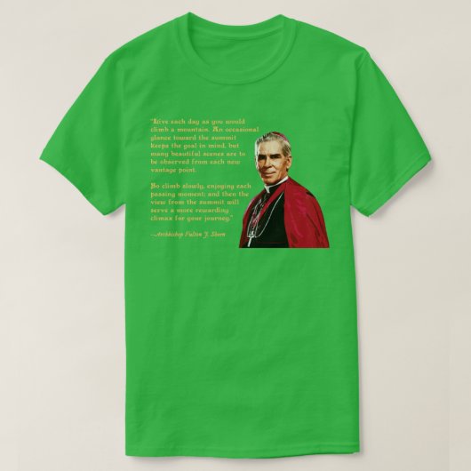 De wijsheid van Fulton Sheen T-shirt (Design voorkant)