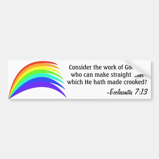 De wijsheid van God Bumpersticker (Voorkant)