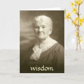 De Wijsheid van het Wenskaart van het Vers van de Kaart (Gele Bloem)
