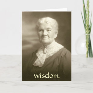 De Wijsheid van het Wenskaart van het Vers van de Kaart