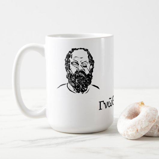 De wijsheid van Socrates Koffiemok (Met donut)