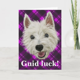 De Wijsheid van Westie! Het Geluk van Guid! Bedankkaart
