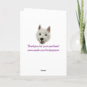 De Wijsheid van Westie! Het Geluk van Guid! Kaart (Achterkant)