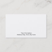 De wijsvinger visitekaartje (Achterkant)