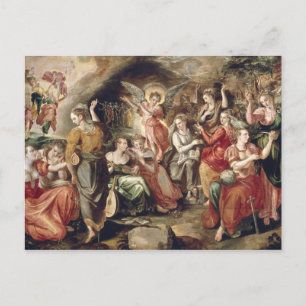 De wijze en de dwaze maagden briefkaart