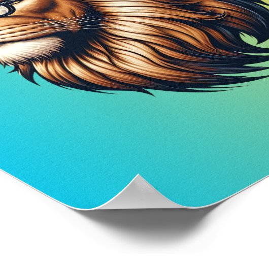 De wijze leeuw poster (Hoek)