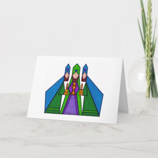 De wijze Mannen Feestdagen Kaart (Voorkant)