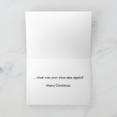 De wijze Oude Groet van de Vakantie van de Vrouw Feestdagen Kaart (Binnen)