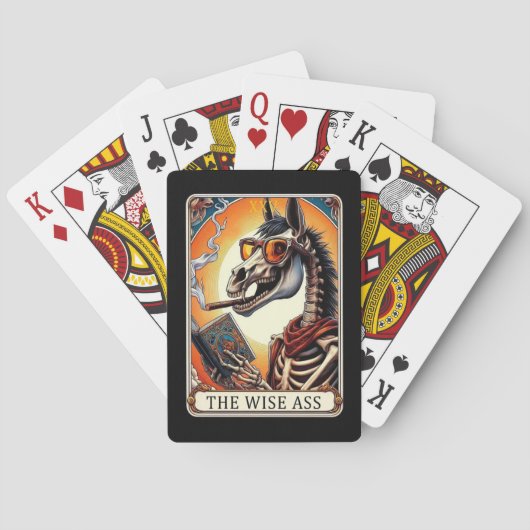 De Wijze @ss Skelet Tarot Pokerkaarten (Achterkant)