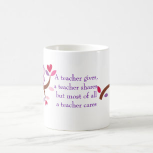 De wijze Uil een Leraar geeft Koffiemok