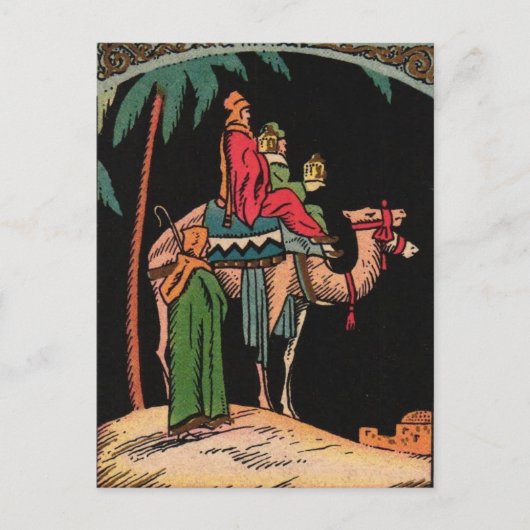 De Wijzen Kerstansichtkaart Briefkaart (Voorkant)