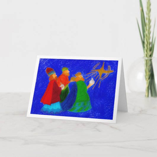 De wijzen streven naar hem nog! feestdagen kaart (Voorkant)