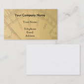 De wijzerplaat van een  ampmeter visitekaartje (Voorkant / Achterkant)