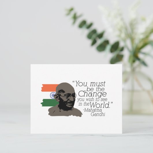 De wijziging briefkaart (Staand voorkant)