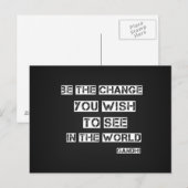 De wijziging briefkaart (Voorkant / Achterkant)