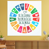 De wijziging canvas afdruk (Insitu (Woonkamer))