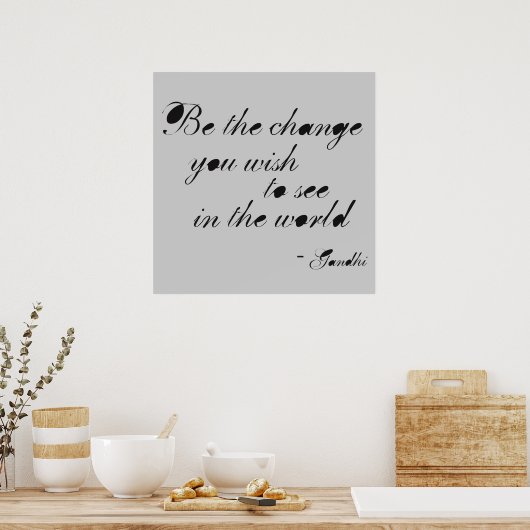 De wijziging poster (Keuken)