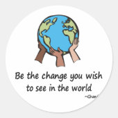 De wijziging ronde sticker (Voorkant)