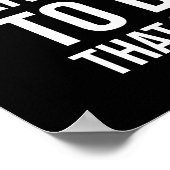 De wil om te proberen en te geloven - succes Motiv Poster (Hoek)