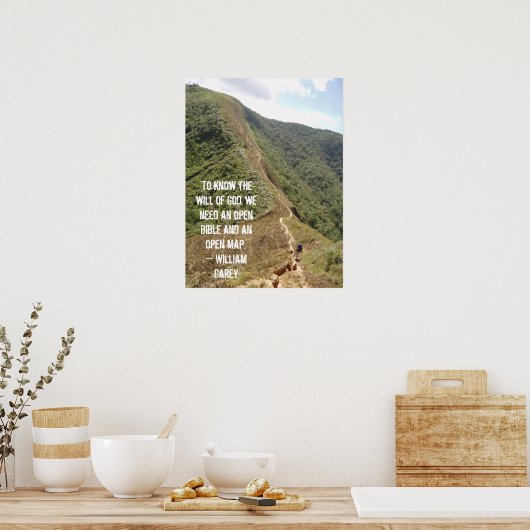 "De wil van God kennen...poster Poster (Keuken)