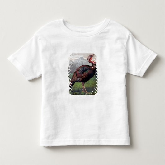De Wild American Turkey Cock, illustratie van " Kinder Shirts (Voorkant)