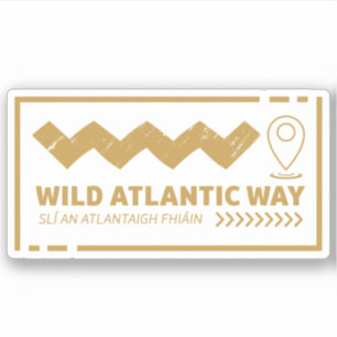 De Wild Atlantic Way Ierse kustreis Sticker