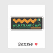 De Wild Atlantic Way Ierse kustreis Sticker (Vel)