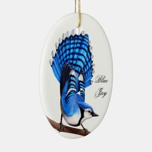 De Wild Blue Jay Bird Ornament (Rechts)