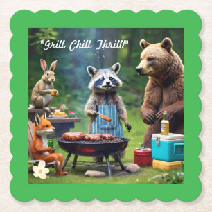 De Wild Grill Gang Kartonnen Onderzetters