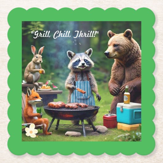 De Wild Grill Gang Kartonnen Onderzetters (Voorkant)