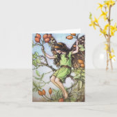 De Wild Roos Hip Fairy - Gepersonaliseerd Kaart (Gele Bloem)