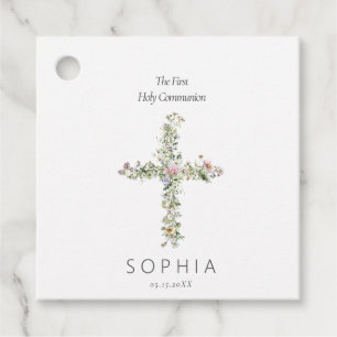 De wildbloem van de weide kruist de Eerste Heilige Bedankjes Labels