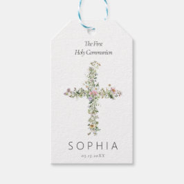 De wildbloem van de weide kruist de Eerste Heilige Cadeaulabel