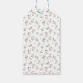 De wildbloem van de weide kruist de Eerste Heilige Cadeaulabel (Achterkant)