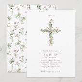 De wildbloem van de weide kruist de Eerste Heilige Kaart (Voorkant / Achterkant)