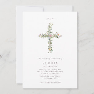 De wildbloem van de weide kruist de Eerste Heilige Kaart