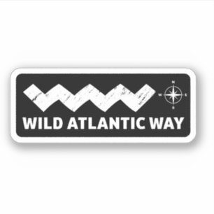 De Wilde Atlantische Weg Ierse kustreis Sticker