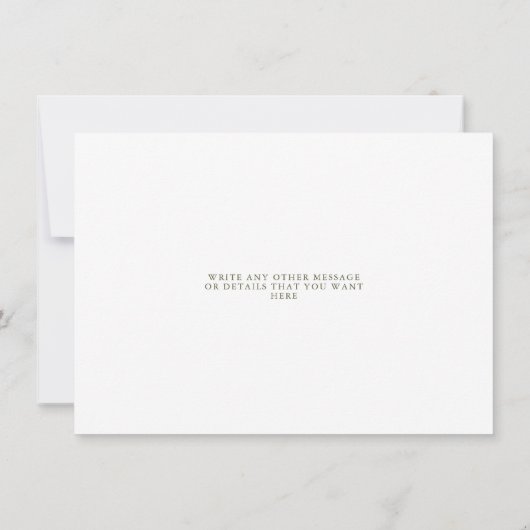 De Wilde Bloemen veranderen de Datum Save The Date (Achterkant)