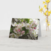 De wilde Bloesems van Apple - Wenskaart Kaart (Gele Bloem)