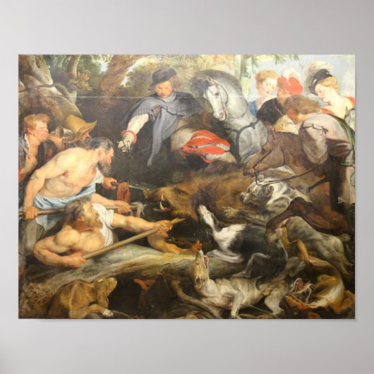 De Wilde Boar Hunt Poster (Voorkant)