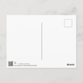 De wilde eend (Anas platyrhynchos) Briefkaart (Achterkant)